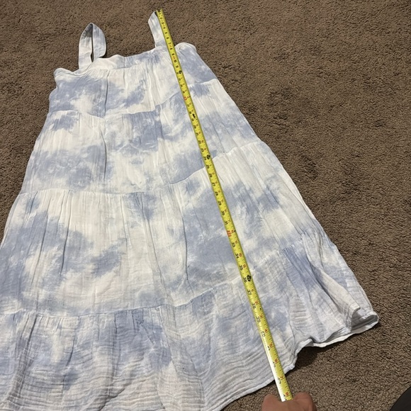 Rails Dress-xs-Cotton-Blue & White-Tie Dye Cloud Vibes-Lined-Two Button Closure - Picture 11 of 15